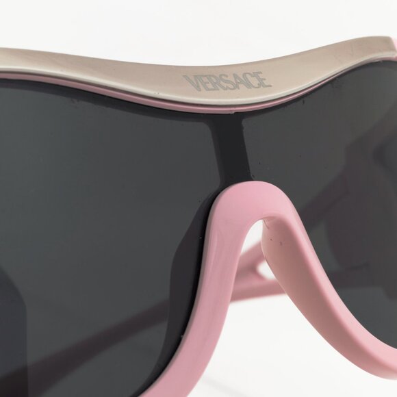 Versace SS/24 VE4475 Pink Medusa-Logo Shield Sunglasses - Picture 6 of 9